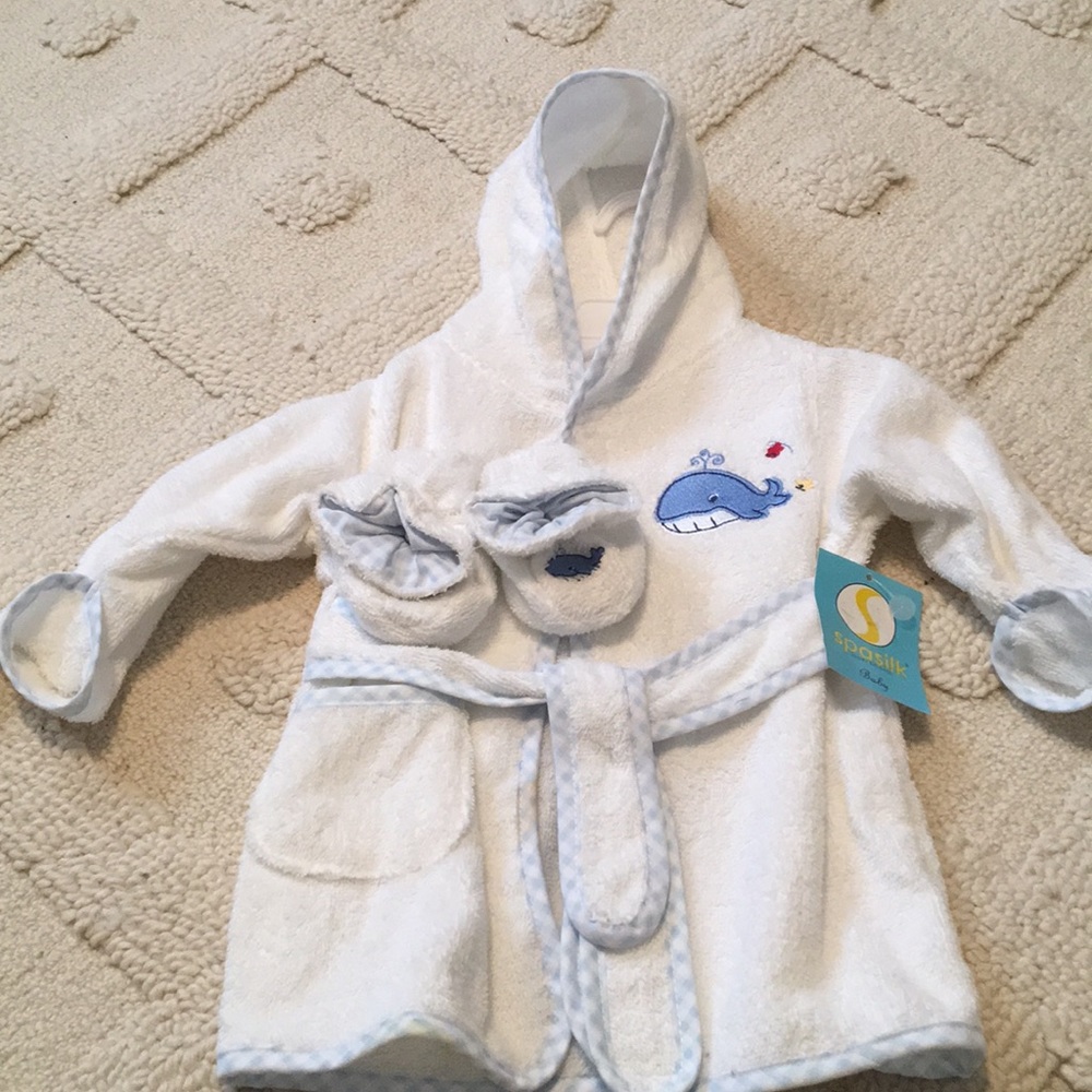 NWT Spasilk Baby Robe 0-9M